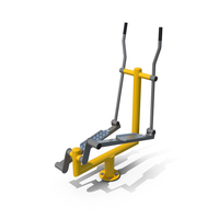 Elliptical Outdoor Cross Trainer Yellow PNG & PSD Images