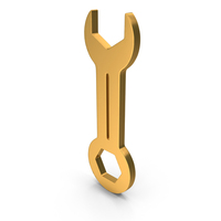 Wrench 13 Gold PNG & PSD Images