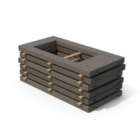 Concrete Wall Panels On Wood Planks PNG & PSD Images