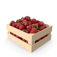 Strawberries In Fruit Crate PNG & PSD Images