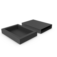 Open Packaging Box Black PNG & PSD Images