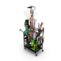 Garden Tool Organizer Dressed PNG & PSD Images
