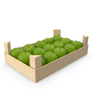 Apples In Fruit Crate PNG & PSD Images