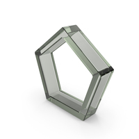 Glass Basic Pentagon Frame PNG & PSD Images