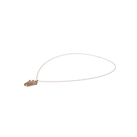 Copper Necklace With Crown Pendant PNG & PSD Images