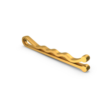 Gold Bobby Pin Icon PNG & PSD Images