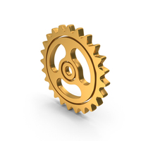 Gold Gear Icon PNG & PSD Images