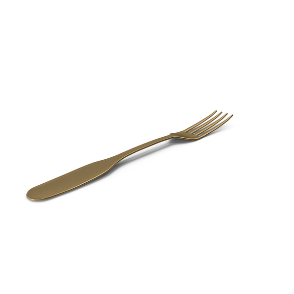 Gold Fork PNG & PSD Images
