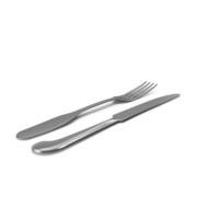 Silver Fork and Knife PNG & PSD Images