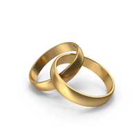 Gold Wedding Rings PNG & PSD Images