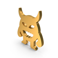 Gold Monster Icon PNG & PSD Images