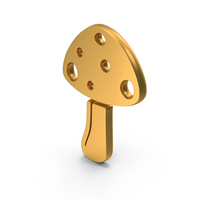 Gold Mushroom Icon PNG & PSD Images