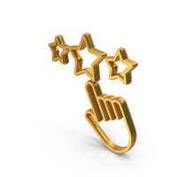 Gold Star Customer Rating Outline Icon PNG & PSD Images