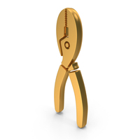 Gold Pincer Plier Icon PNG & PSD Images