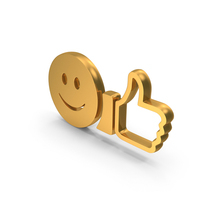 Gold Satisfied Customer Icon PNG & PSD Images