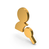 Gold Audience Insights Icon PNG & PSD Images