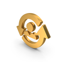Transparent Return Returning Visitor Icon Gold PNG & PSD Images