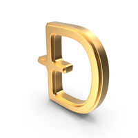 Gold Dogecoin Symbol PNG & PSD Images