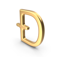 Gold Dogecoin Symbol PNG & PSD Images