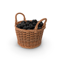 Basket Of Blackberries PNG & PSD Images