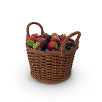 Basket Of Berries PNG & PSD Images