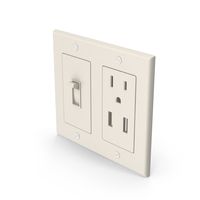 Electrical Socket Outlet And Light Switch PNG & PSD Images