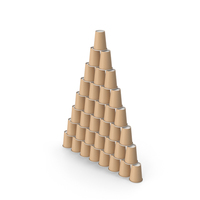Stacked Paper Cups PNG & PSD Images