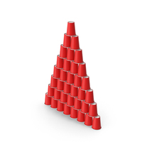 Stacked Red Cups PNG & PSD Images