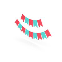 Colored Party Banners PNG & PSD Images