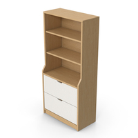 Wooden Bookcase Cabinet PNG & PSD Images