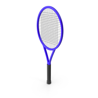 CARTOON TENNIS RACKET BLUE PNG & PSD Images
