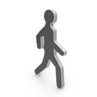 WALKING MAN SYMBOL BLACK PNG & PSD Images