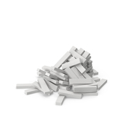 Destroyed Tower Bricks Game PNG & PSD Images