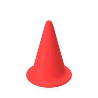 Sign Cone Red PNG & PSD Images