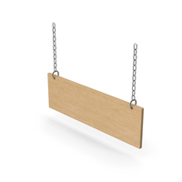 Hanging Wooden Signboard PNG & PSD Images
