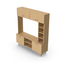 Wooden TV Stand PNG & PSD Images