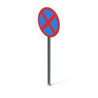 No Stopping Sign Pole PNG & PSD Images