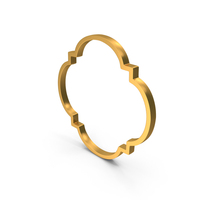 Border Frame Floral Elements Design Icon Gold PNG & PSD Images