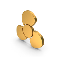 Gold Fan Wings High Speed Icon PNG & PSD Images