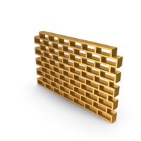 Gold Brick Wall Outline Icon PNG & PSD Images