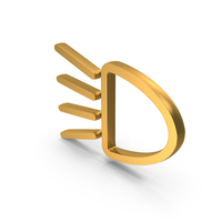 Out Line Headlight Icon Gold PNG & PSD Images