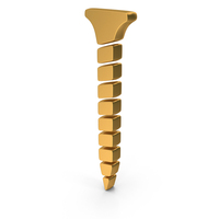 Screw Icon Gold PNG & PSD Images