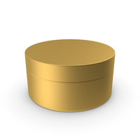 Cosmetic Jar Gold PNG & PSD Images