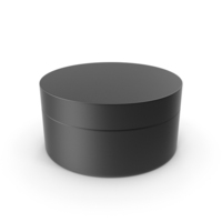 Cosmetic Jar Black PNG & PSD Images