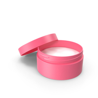 Cosmetic Jar Open Pink PNG & PSD Images