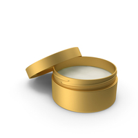 Open Gold Cosmetic Jar PNG & PSD Images