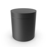 Cosmetic Jar Black PNG & PSD Images