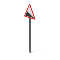 Steep Descent Road Sign PNG & PSD Images