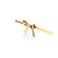 Gold Gift Bow Ribbon PNG & PSD Images