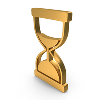 Gold Time Hourglass Icon PNG & PSD Images